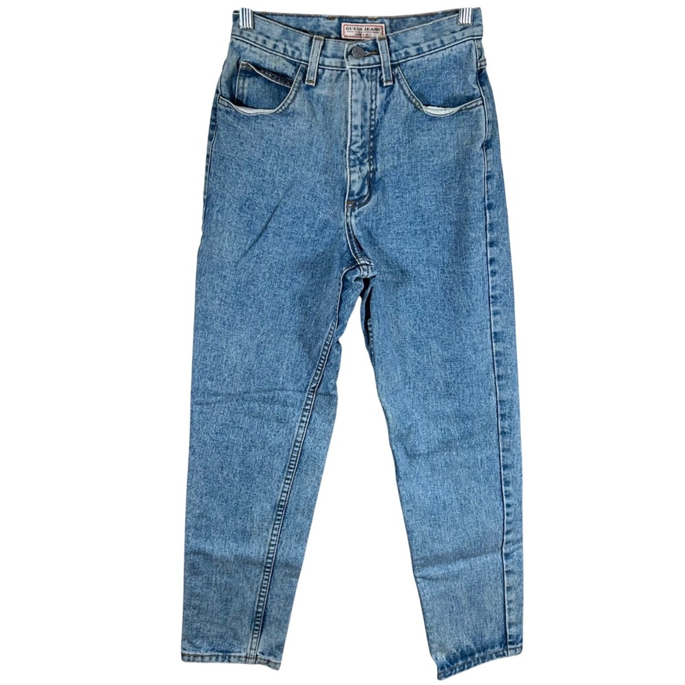 Vintage‎ Guess Jeans Georges Marciano 1050 SH Light Wash High Rise Tapered 28
